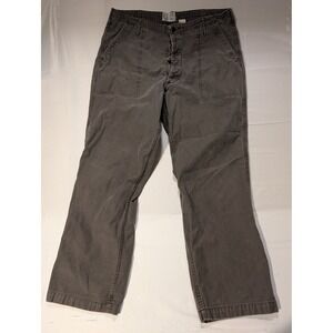 Left Field NYC Men's Size 36 30In Inseam Button Fly Pants Canvas Made in USA